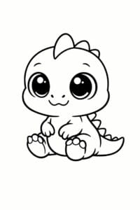 tegning af chibi dinosaur med store øjne – chibi tegning af chibi dinosaur med store øjne – chibi