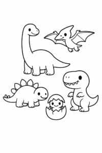 tegning af dinosaur i minimalistisk stil – minimalist cartoon tegning af dinosaur i minimalistisk stil – minimalist cartoon