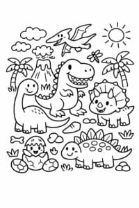 tegning af dinosaur i doodle-tegning – doodle art tegning af dinosaur i doodle-tegning – doodle art