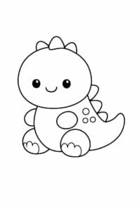 tegning af dinosaur lavet af runde former – soft shapes tegning af dinosaur lavet af runde former – soft shapes