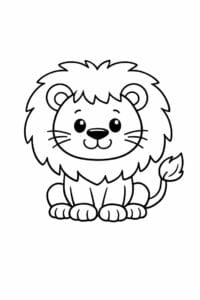 tegning af løve i doodle-tegning – doodle art