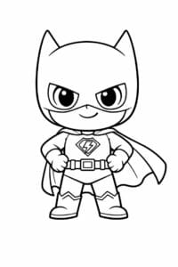 tegning af chibi superhero character – chibi