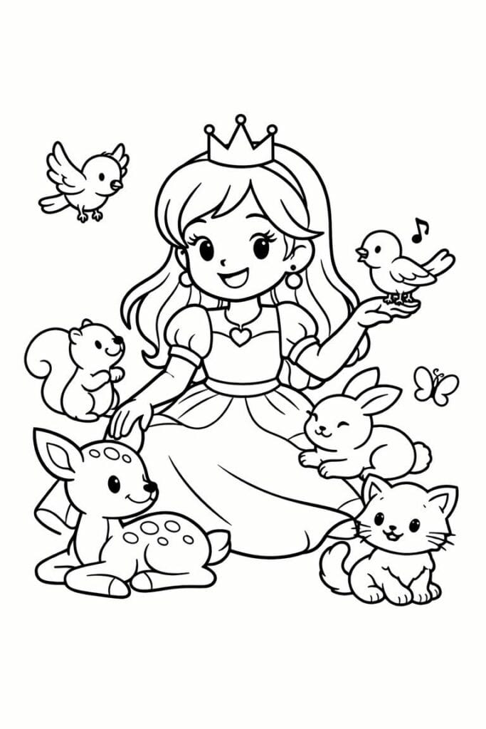 Tegninger Af Prinsesser Til Print Farvel gning DoodleDrop Tegninger Af Prinsesser Til Print Farvel gning DoodleDrop