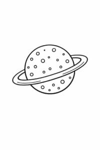 tegning af planet med små prikker – hand drawn