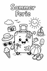 tegning af Sommer ferie – comic