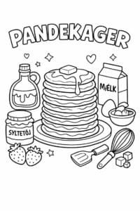 tegning af Pandekager – comic