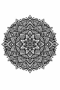 tegning af Tribal mandala – tribal