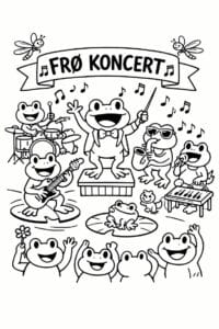 tegning af Frø koncert – Fantasy sjov