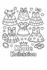 tegning af Kjole kollektion – Flere designs