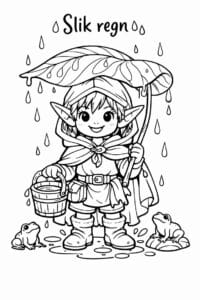 tegning af Slik regn – Fantasy