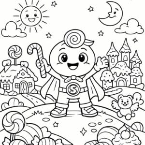 tegning af Slik verden - Fantasy scene