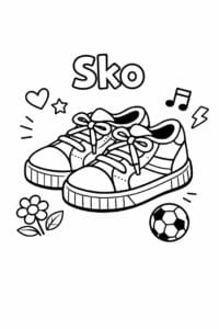 tegning af Sko design – Kreativ