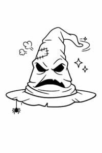 tegning af Harry Potter inspireret Magisk hat – Sjov stil
