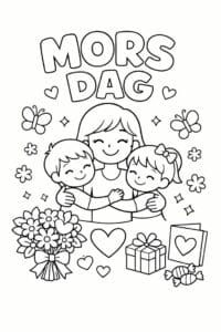 tegning af Kort til mor – Kreativ