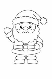tegning af Julemand med nissehue – Cute and easy