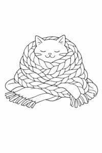 tegning af Cozy uldtæppe – Soft and minimal