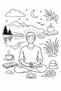 tegning af Mindfulness evening – Warm and soothing
