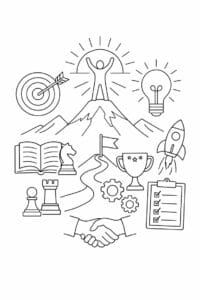tegning af Motivation focus – Clear and simple