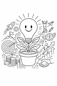 tegning af Motivation growth – Fresh and inspiring