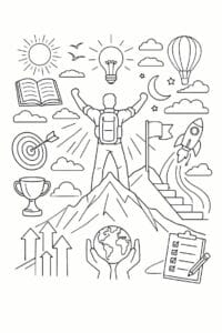tegning af Motivation dreams – Inspiring and soft