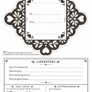 skabelon af gækkebrev - Vintage Handmade Craft