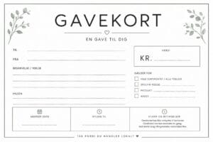 skabelon af gavekort – Scandinavian Modern skabelon af gavekort – Scandinavian Modern