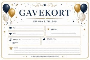 skabelon af gavekort – Festive Celebration skabelon af gavekort – Festive Celebration