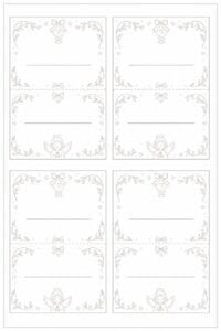 skabelon af Bordkort til barnedåb skabelon – Delicate Line Art
