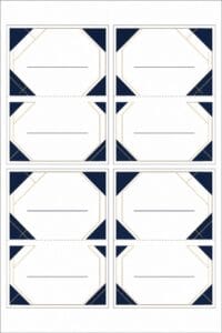 skabelon af Bordkort til firmafest skabelon – Modern Geometric